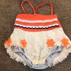 TODDER GIRL FLOWER ROMPER